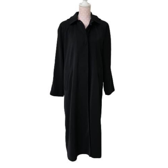 Talbots Black Cape Coat w Hood - Picture 1 of 5